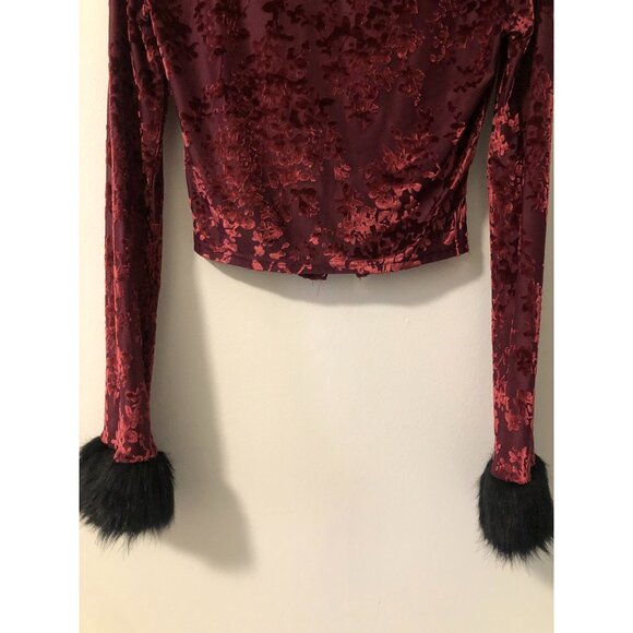 NWT Dolls Kill Delia's Lovestruck in Lisbon Corset Top - Red Burgundy Size M - Picture 12 of 16